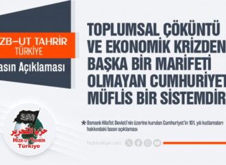 Toplumsal Çöküntü ve Ekonomik Krizden Başka Bir Marifeti Olmayan Cumhuriyet Müflis Bir Sistemdir