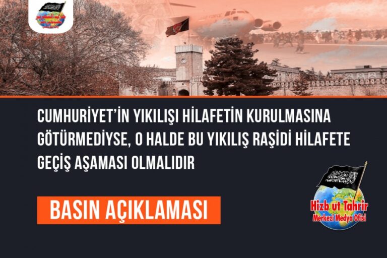 Cumhuriyet’in Yıkılışı Hilafetin Kurulmasına Götürmediyse, O Halde Bu Yıkılış Raşidi Hilafete Geçiş Aşaması Olmalıdır