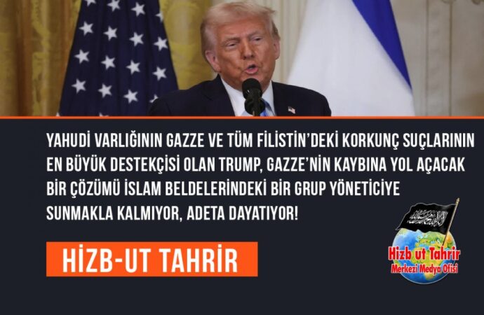 Yahudi Varlığının Gazze ve Tüm Filistin’deki Korkunç Suçlarının En Büyük Destekçisi Olan Trump, Gazze’nin Kaybına Yol Açacak Bir Çözümü İslam Beldelerindeki Bir Grup Yöneticiye Sunmakla Kalmıyor, Adeta Dayatıyor!