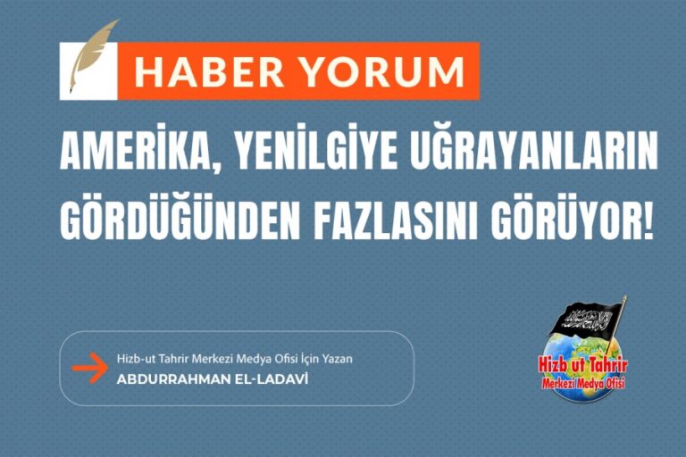 Amerika, Yenilgiye Uğrayanların Gördüğünden Daha Fazlasını Görüyor!