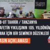 Hizb-ut Tahrir / Tanzanya Hilafetin Yıkılışının 105. Yıldönümünü Anmak İçin Bir Seminer Düzenledi