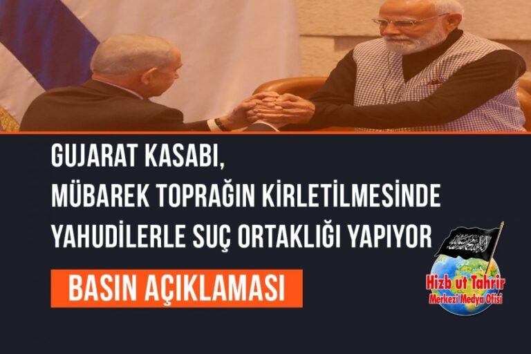 Gujarat Kasabı, Mübarek Toprağın Kirletilmesinde Yahudilerle Suç Ortaklığı Yapıyor