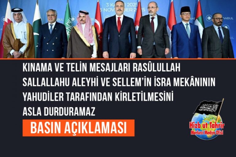 Kınama ve Telin Mesajları Rasûlullah SallAllahu Aleyhi ve Sellem ’in İsra Mekânının Yahudiler Tarafından Kirletilmesini Asla Durduramaz